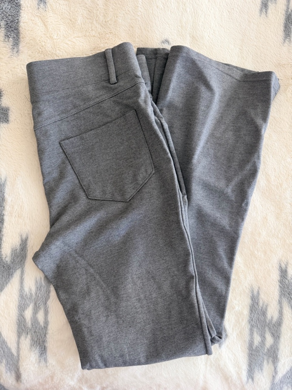 Women’s Gray Flare Fit Pants with slit